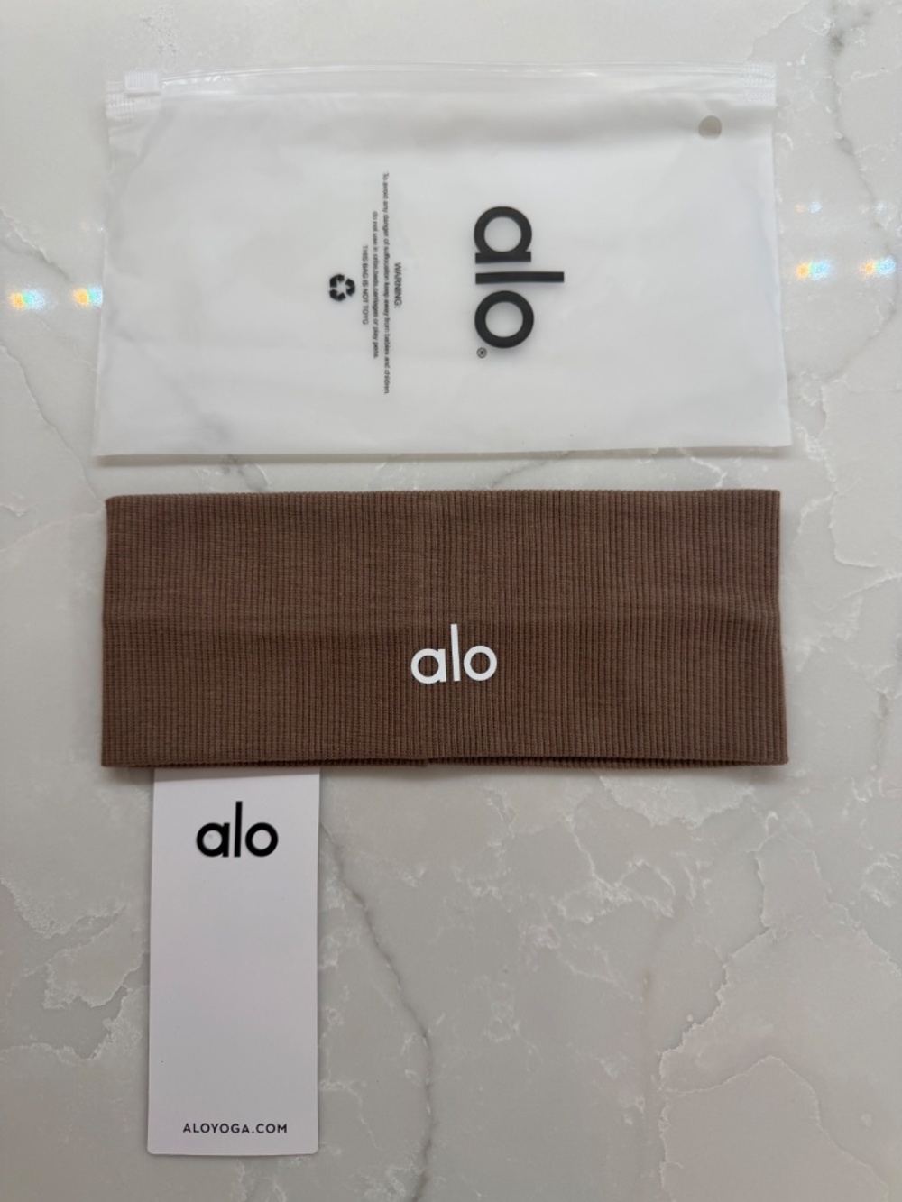 ALO Headband brown/tan